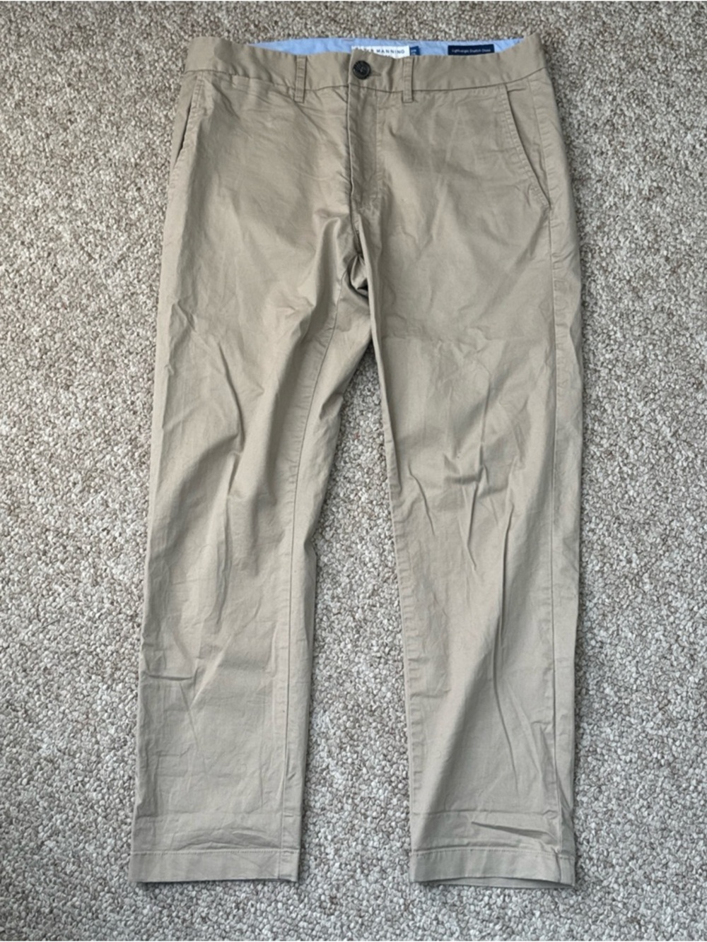 Peter Manning Men’s Lightweight Stretch Khaki Slim Chinos 31x26 - Picture 8 of 9